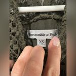 Abercrombie & Fitch Olive Green Sleeveless Crochet Dress Photo 1