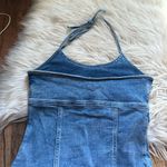Aerie Halter Denim Corset Mini Dress Photo 4