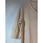 Ella Moss  Women's Elbow Sleeve Shirt/Sweater Lightweight, Size-Small, Cream New Photo 6