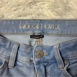 American Eagle  Midi Denim Shorts Size 6 Dream Short Distressed Photo 3