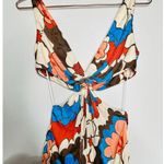 RONNY KOBO Retro Floral Printed Waist Cutout Scoop Back Sammy Cutout Dress Small Photo 12