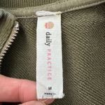 Anthropologie Daily Practice Half Zip Sweatshirt Vest Small Green Athleisure Casual Layering Photo 9