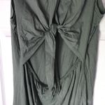 Gap NWT  Olive Green Tie Back Tall Midi Dress Photo 3