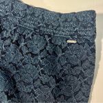Hollister  Y2K Navy Blue Lace Crochet Lined Low Rise Shorts Size Large Photo 2
