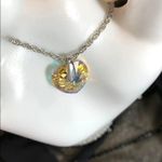 Swarovski Crystal AB Heart Pendant on Silver Chain Necklace Photo 5