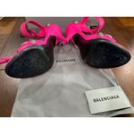 Balenciaga Cagole Sandals in Fluo Pink 38 With Box Womens High Heels Photo 10