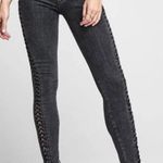 Hudson Jeans Raven Lace Up Skinny Jeans Photo 1