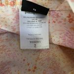 Patagonia ‎ Button Front Camp Shirt Womens 2 Pink Orange Organic Cotton Floral Photo 5