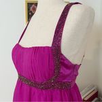 Bebe Y2K fuscia silk beaded babydoll with adjustable straps #glam #siren #Y2K Photo 3