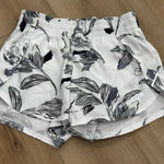 Athleta  Black and White Floral Women's Athletic Shorts Photo 0