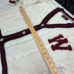 Cider  knit monogram W small cardigan preppy button down sweater Photo 6