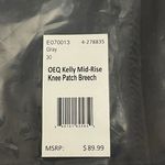 OEQ Kelly Mid-Rise Knee Patch Breeches- Gray Photo 2