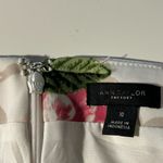 Women's Ann Taylor Outlet Ivory Skirt Pink Florals Size 10 EUC #7748 White Photo 3