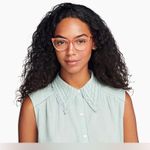 Warby Parker Women's Eyeglasses Shea M 521 Rose Guava Cat Eye Photo 12