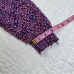 Raga  Anthropologie Rita Women's Metallic Purple Knit Crew Neck  Chunky Sweater Photo 7
