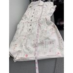 Celebrity Pink  Floral Short Sleeve Snap Front Elastic Waist Collared Romper M Photo 7