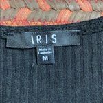 Iris BLACK RIBBED BASIC TOP Photo 1