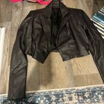 Naked Wardrobe  Crop Faux Leather Jacket M Photo 6
