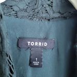 Torrid  Dark Green Lace Blazer Photo 6