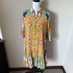 Johnny Was  Braemar Eleon Dress Silk Floral Colorful Womens Xsmall NWT Photo 3