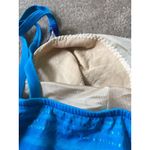 LP Swim by Maxine Women's Plus Size 16 Blue Striped Swim Tankini Halter Top Photo 3