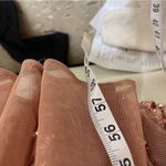 Nightway  Women prom Pink Sequin Evening Dress Low Cut Sleeveless V Neck Full 6P Photo 6