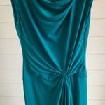 Michael Kors twist waist side knot midi dress, blue, size S‎ Blue Photo 2