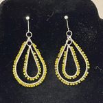 Super Cute Lightweight Beaded Earrings Yellow Photo 3