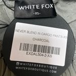 White Fox Boutique NEW White Fox Green Tapered Baggy Trousers Cargo Windbreaker Jogger Pants Sz XS Photo 3