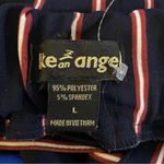 Like an angel Belted Tapered Palazzo Pant Striped Dark Midnight Combo L Photo 2