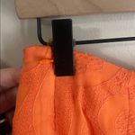 Anthropologie  Maeve Slim Ruffle Orange Wrap Skirt Photo 8