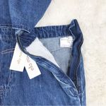 Ella Moss Blue Jean Denim Sleeveless Jumpsuit Open Back Tapered Raw Hem Size 27 Photo 7