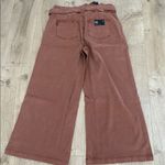 Paige  Women's Harper Jeans with Flutter Waistband Self Belt, Mocha, Size 34, NWT Photo 3