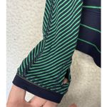 Lululemon 4-6 Run Top Full Tilt LS Slalom Inkwell Blue Green Bean Stripe Lace Photo 5