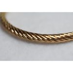 Source Unknown Renaissance Norse Viking Sprial Gold Tone Black Crystal Cuff Like New Bracelet Photo 2