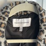 Cupcakes & Cashmere Leopard Print Women's Jacket Brown Size M Photo 2