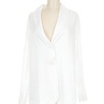 Show Me Your Mumu Felix Blazer in Ivory Luxe Satin XS Photo 2
