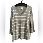Dress Barn Sunday XL soft, long sleeve, V-neck shirt Photo 1