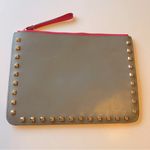 Rebecca Minkoff Two Tone Studded leather Clutch/Wristlet fuchsia and grey Photo 4