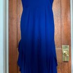 BB Dakota EUC RSVP Royal Blue Split Leg Ruffle Jumpsuit 8 Photo 2