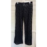 Wild Fable  Black Lace Swim Cover-Up Pants Size‎ Large Elastic Waist Beach Summer Photo 2