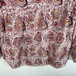 Lucky Brand ‎ Boho Peasant Top Size S Paisley Tassel Hippie Beach Vacation Boho Photo 9