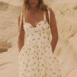 ZARA Orange Print Poplin Dress Photo 0