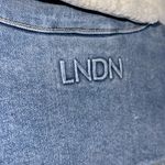 LNDN Landon Denim Sherpa Lined Denim Trench Coat Photo 4