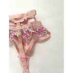 For Love & Lemons Floral Lace Garter Belt Pink Size Small NEW Photo 2