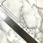 Silver tone dainty Y necklace Photo 4