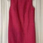 Ann Taylor  Pink Tweed Shoulder Button Shift Dress - Size 4 Photo 0