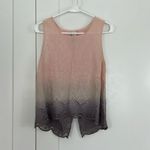 Anthropologie Aratta Medium Pink, Purple Ombre Millicent Split Back Tank Top Photo 2