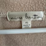 Nine Britton  Araya Brushed striped front tie knot sweater size XL Photo 2