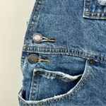 Carmar Denim Medium‎ Wash Distressed Cropped Straight Leg Overalls Size S Blue Photo 7
